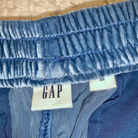 NWT GAP BLUE RAYON VELVET SWEATPANTS JEANS JOGGERS LOUNGEWEAR - Picture 3 of 8